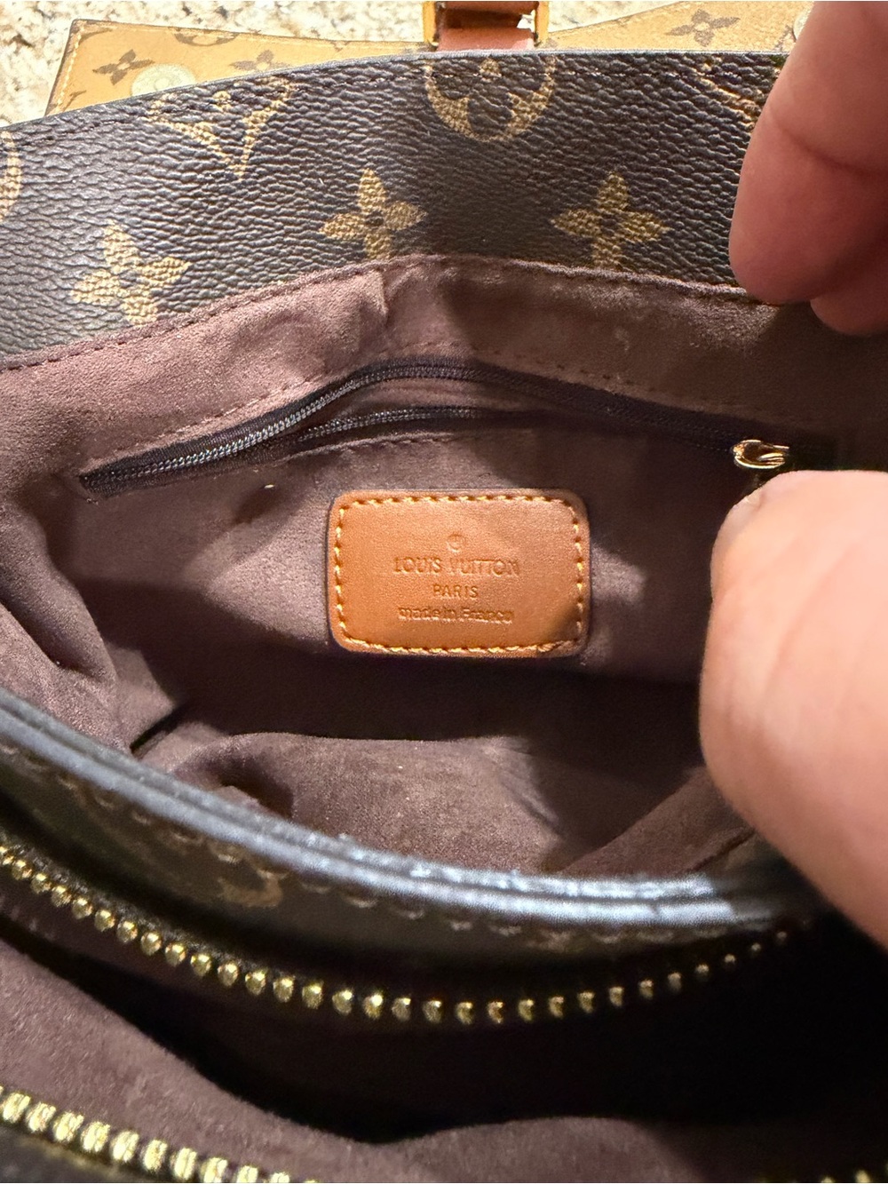 Monogram Purse with strap. Very Good Condition! - Picture 10 of 11